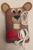 Capinha de urso e porta fone